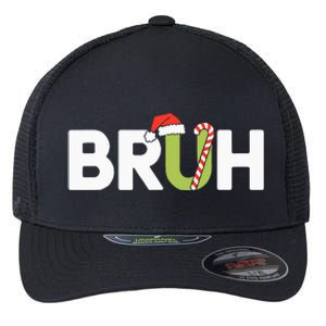 Bruh Christmas Flexfit Unipanel Trucker Cap