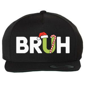 Bruh Christmas Wool Snapback Cap