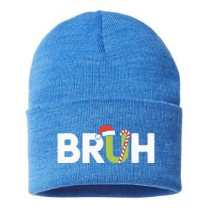 Bruh Christmas Sustainable Knit Beanie