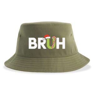 Bruh Christmas Sustainable Bucket Hat