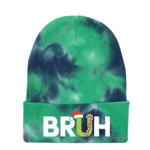 Bruh Christmas Tie Dye 12in Knit Beanie