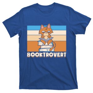 Booktrovert Cat Book Lovers Reading Book Gift T-Shirt