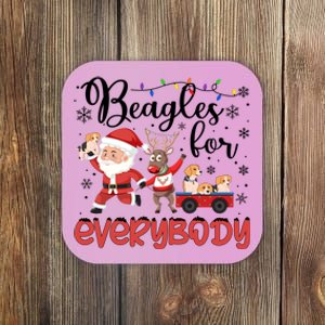 Beagle Christmas Beagles For Everybody Beagle Xmas Great Gift Coaster