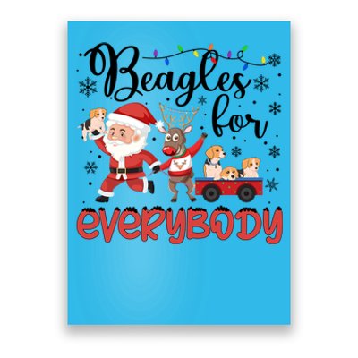 Beagle Christmas Beagles For Everybody Beagle Xmas Great Gift Poster