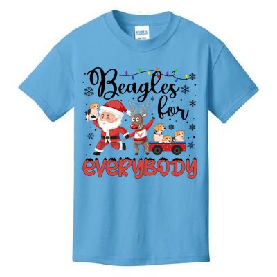 Beagle Christmas Beagles For Everybody Beagle Xmas Great Gift Kids T-Shirt