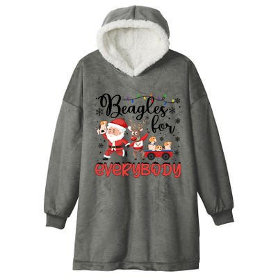 Beagle Christmas Beagles For Everybody Beagle Xmas Great Gift Hooded Wearable Blanket