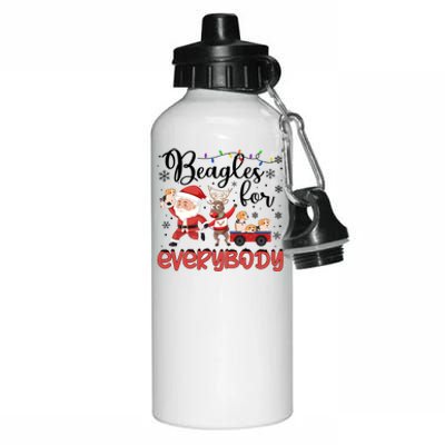 Beagle Christmas Beagles For Everybody Beagle Xmas Great Gift Aluminum Water Bottle 