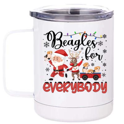 Beagle Christmas Beagles For Everybody Beagle Xmas Great Gift 12 oz Stainless Steel Tumbler Cup