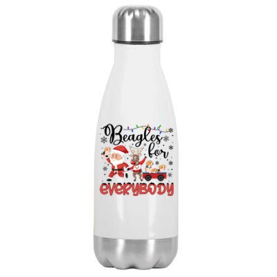 Beagle Christmas Beagles For Everybody Beagle Xmas Great Gift Stainless Steel Insulated Water Bottle