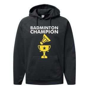 Badminton Champion Birdie Performance Fleece Hoodie