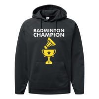 Badminton Champion Birdie Performance Fleece Hoodie