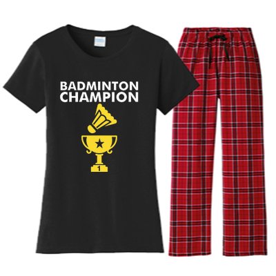 Badminton Champion Birdie Women's Flannel Pajama Set