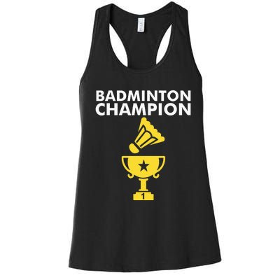 Badminton Champion Birdie Women's Racerback Tank