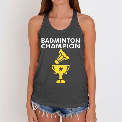 Badminton Champion Birdie Women's Knotted Racerback Tank