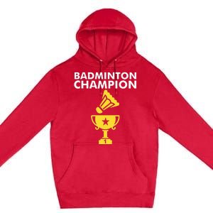 Badminton Champion Birdie Premium Pullover Hoodie