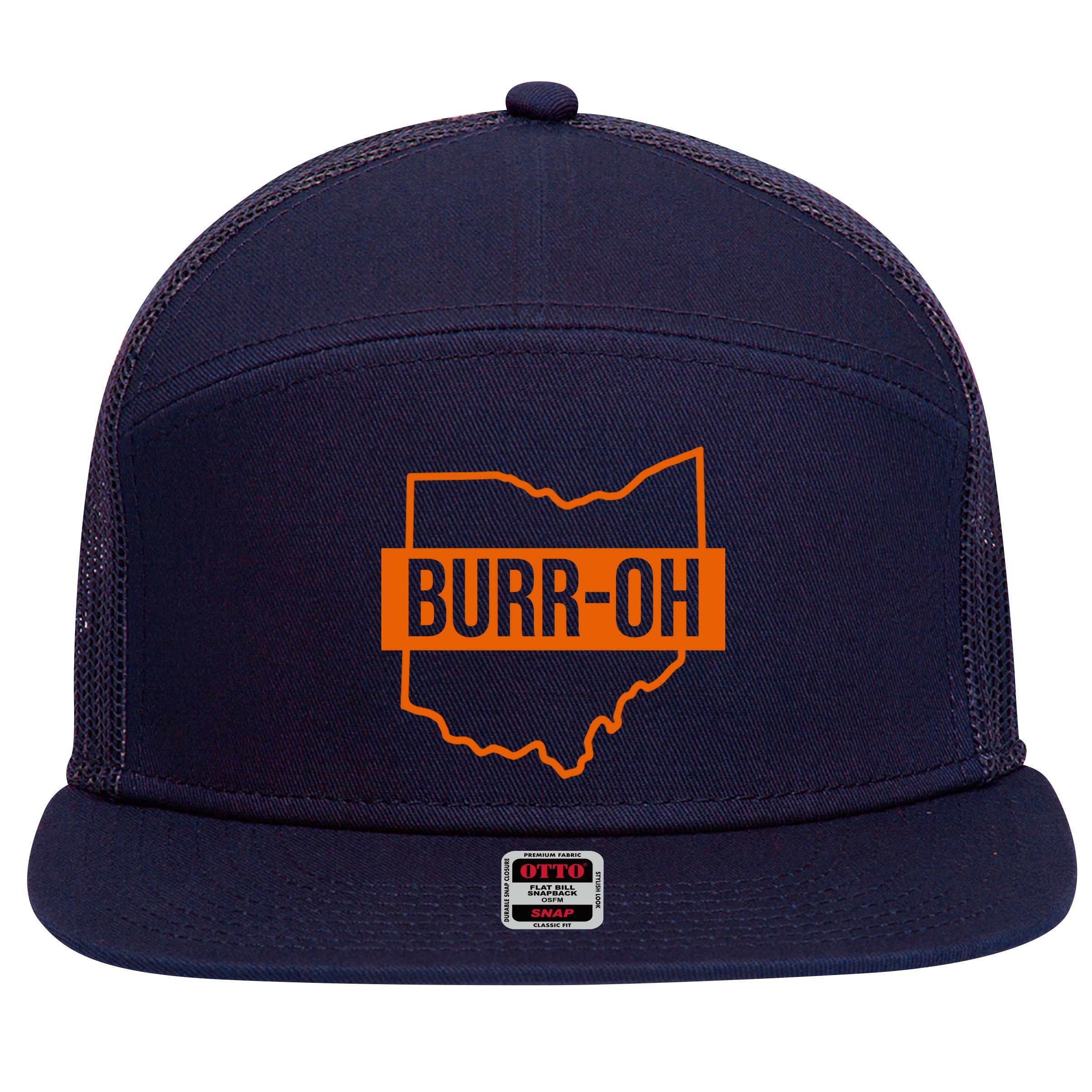 BurrOh Cincinnati 7 Panel Mesh Trucker Snapback Hat