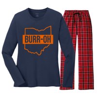 BurrOh Cincinnati Women's Long Sleeve Flannel Pajama Set 