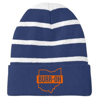 BurrOh Cincinnati Striped Beanie with Solid Band