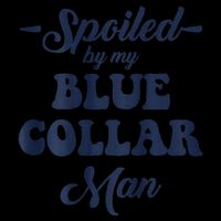 Blue Collar Better Half Spoiled By My Blue Collar Man Drawstring Bag