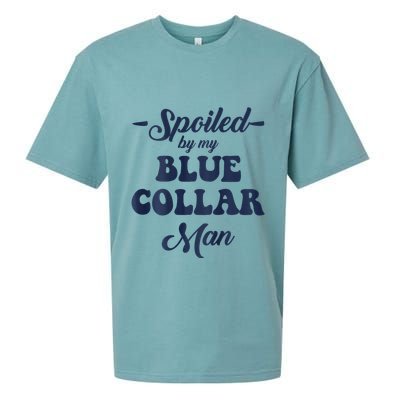 Blue Collar Better Half Spoiled By My Blue Collar Man Sueded Cloud Jersey T-Shirt