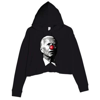 Biden Clown Crop Fleece Hoodie