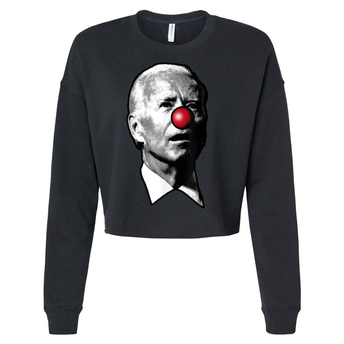 Biden Clown Cropped Pullover Crew