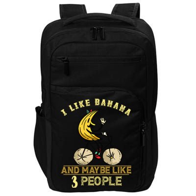 Banana Cycling Bike I Like Banana Summer Fruit Banana Lover Gift Impact Tech Backpack