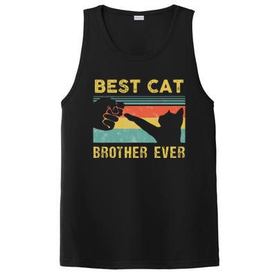 Best Cat Brother Ever Vintage Cats Happy Father's Day PosiCharge Competitor Tank