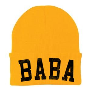 Baba Classic Bold Font FatherS Day Baba Knit Cap Winter Beanie