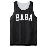 Baba Classic Bold Font FatherS Day Baba Mesh Reversible Basketball Jersey Tank