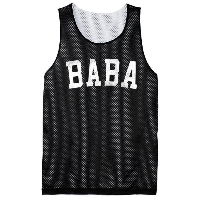 Baba Classic Bold Font FatherS Day Baba Mesh Reversible Basketball Jersey Tank