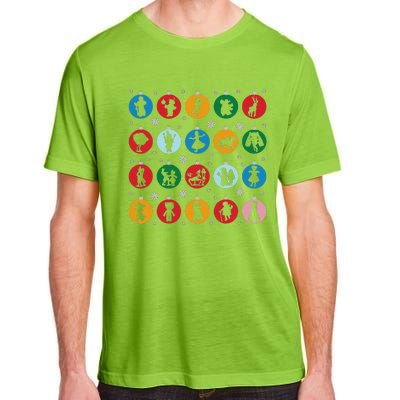 Broadways Christmas Bulbs Ornament Lights Xmas Design Adult ChromaSoft Performance T-Shirt