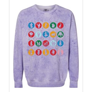 Broadways Christmas Bulbs Ornament Lights Xmas Design Colorblast Crewneck Sweatshirt