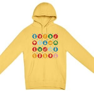 Broadways Christmas Bulbs Ornament Lights Xmas Design Premium Pullover Hoodie