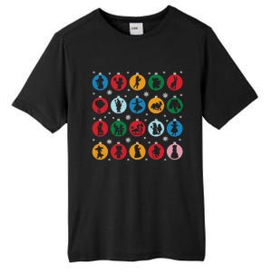 Broadways Christmas Bulbs Ornament Lights Xmas Design Tall Fusion ChromaSoft Performance T-Shirt