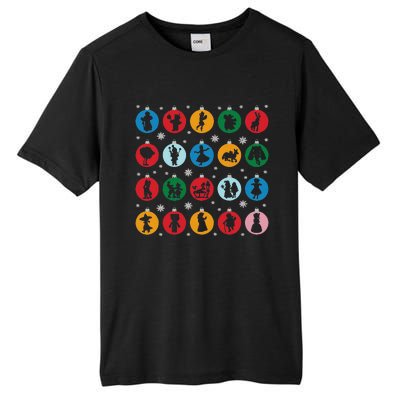 Broadways Christmas Bulbs Ornament Lights Xmas Design Tall Fusion ChromaSoft Performance T-Shirt