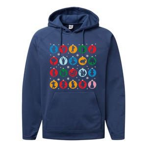 Broadways Christmas Bulbs Ornament Lights Xmas Design Performance Fleece Hoodie