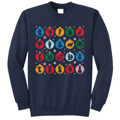 Broadways Christmas Bulbs Ornament Lights Xmas Design Sweatshirt