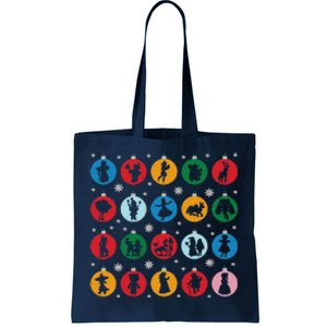 Broadways Christmas Bulbs Ornament Lights Xmas Design Tote Bag