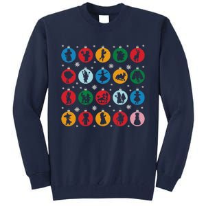 Broadways Christmas Bulbs Ornament Lights Xmas Design Tall Sweatshirt