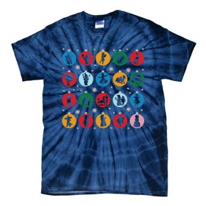 Broadways Christmas Bulbs Ornament Lights Xmas Design Tie-Dye T-Shirt