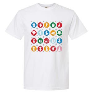 Broadways Christmas Bulbs Ornament Lights Xmas Design Garment-Dyed Heavyweight T-Shirt