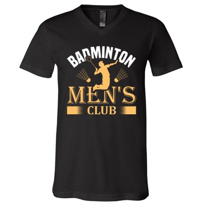 Badmintion Club V-Neck T-Shirt