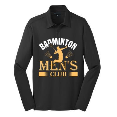 Badmintion Club Silk Touch Performance Long Sleeve Polo