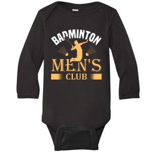 Badmintion Club Baby Long Sleeve Bodysuit