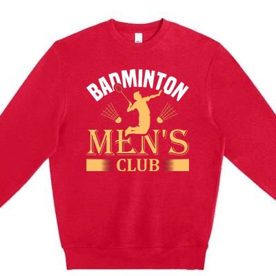 Badmintion Club Premium Crewneck Sweatshirt