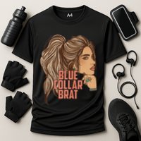 Blue Collar Brat Funny Design Cooling Performance Crew T-Shirt