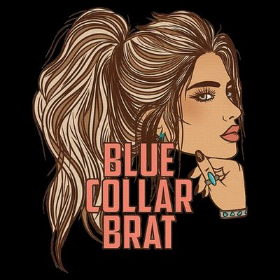 Blue Collar Brat Funny Design T-Shirt