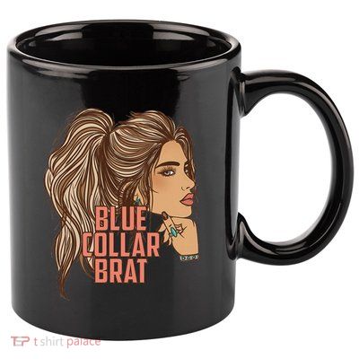 Blue Collar Brat Funny Design 11oz C Handle Ceramic Mug