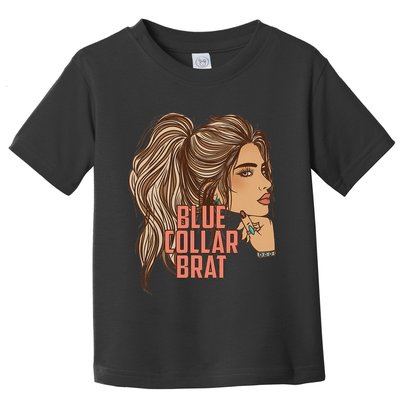 Blue Collar Brat Funny Design Toddler T-Shirt